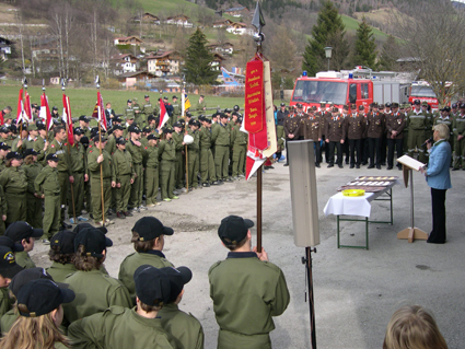 Aufstellung der Feuerwehren
